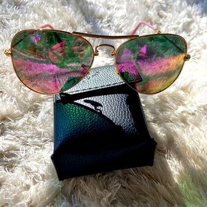 Pink folding aviator
